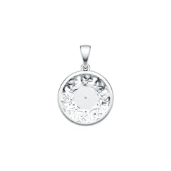Sterling Silver Pendant Starburst Celtic Knot Compass Theme DHJ