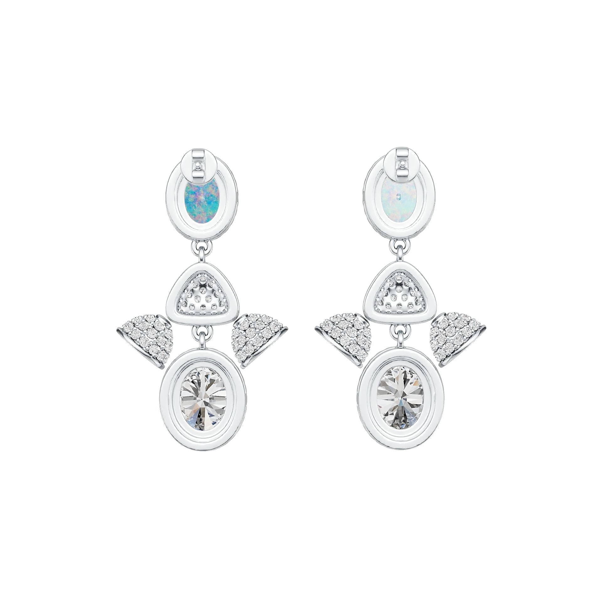 Sterling Silver Semi Mount Earrings Setting Oval OV 10X8mm DHJ