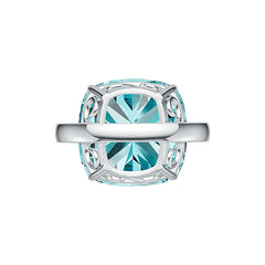 Sterling Silver Semi Mount Ring Setting Cushion CU 18x18mm DHJ