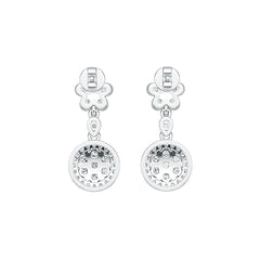 18K Gold Semi Mount Earrings Setting Round RD 2.5mm Diamond Accent DHJ