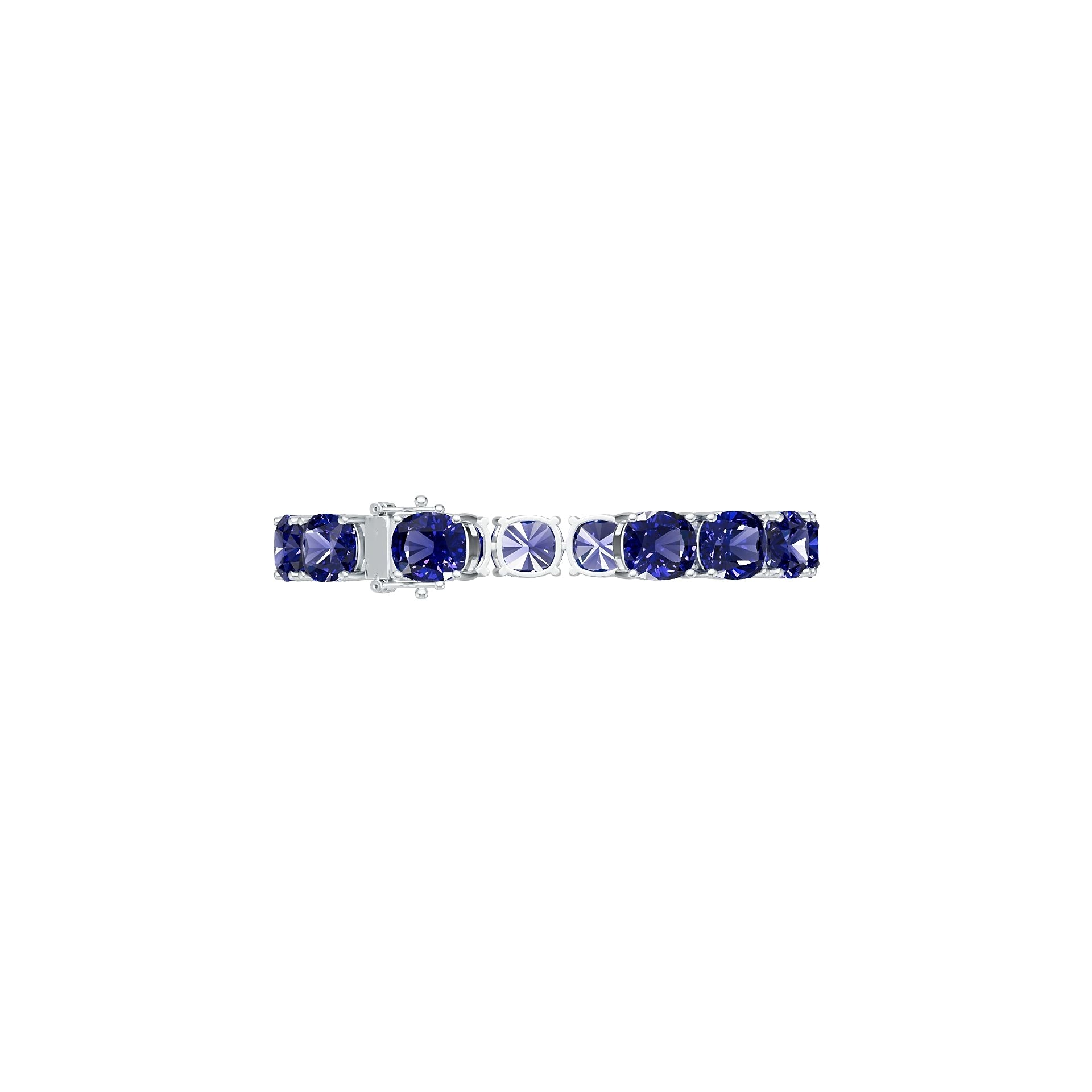 Sterling Silver Semi Mount Tennis Bracelet Setting Cushion CU 10X10mm Syzjewelry