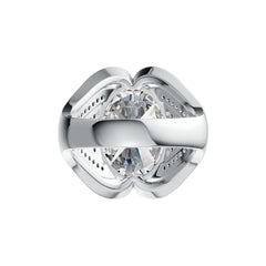 14K Gold Semi Mount Ring Setting Oval OV 16X12mm with Split Shank Diamond Accent DHJ