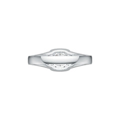 Sterling Silver Semi Mount Ring Setting Round RD 6.5x6.5mm Halo Split Shank DHJ