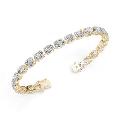 Platinum Semi Mount Bracelet Setting Oval Ov 8x6mm Syz Jewelry