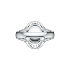 Sterling Silver Semi Mount Ring Setting Cabochon Oval OV 10X8mm White Syzjewelry