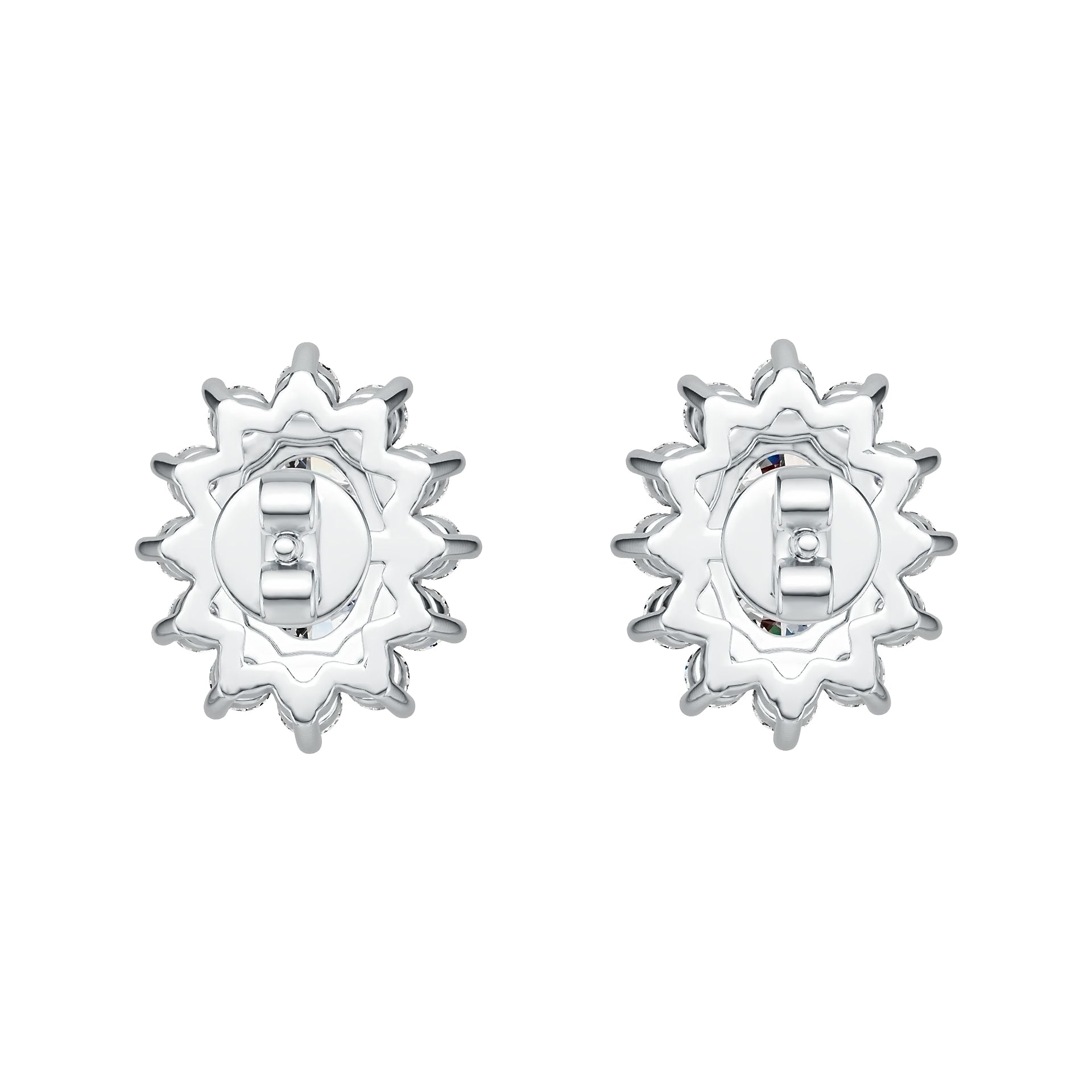 Sterling Silver Semi Mount Earrings Setting Oval OV 7X5mm DHJ