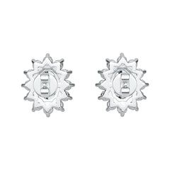 Sterling Silver Semi Mount Earrings Setting Oval OV 7X5mm DHJ