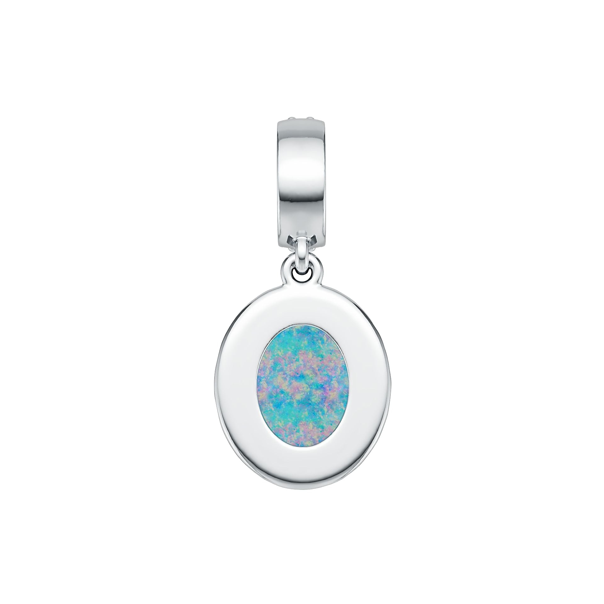 Sterling Silver Semi Mount Pendant Setting Oval OV 10X8mm Cabochon DHJ