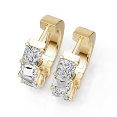 Sterling Silver Semi Mount Earrings Setting Princess Sq 5x5mm Syzjewelry