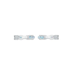 Sterling Silver Semi Mount Earrings Setting Oval OV 6X4mm DHJ