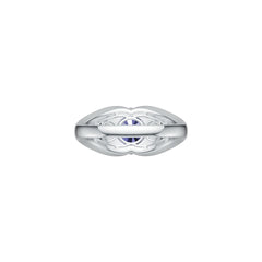 Contemporary Men's Ring Settings Sterling Silver Ring Mounting Round RD 10x10mm Syzjewelry