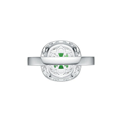 Sterling Silver Semi Mount Ring Setting Cushion CU 7X7mm Halo DHJ