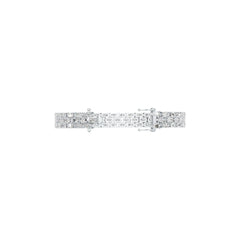 Sterling Silver Bracelet Semi Mount Setting Tennis Bracelet Oval OV 5x3mm 3 row DHJ