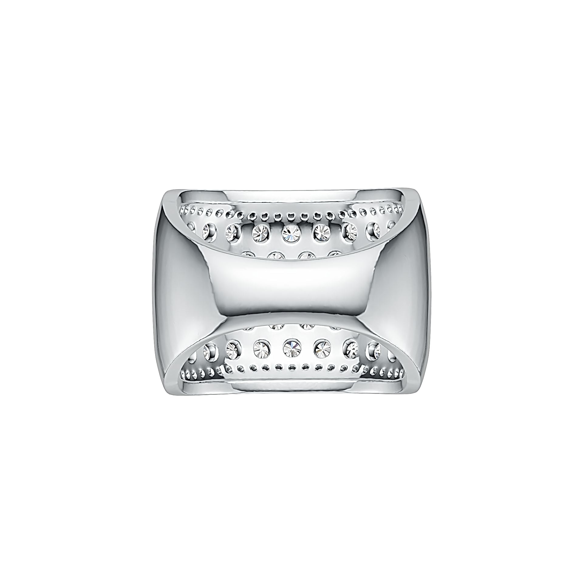 Sterling Silver Semi Mount Ring Setting Round RD 2.5mm White Topaz DHJ