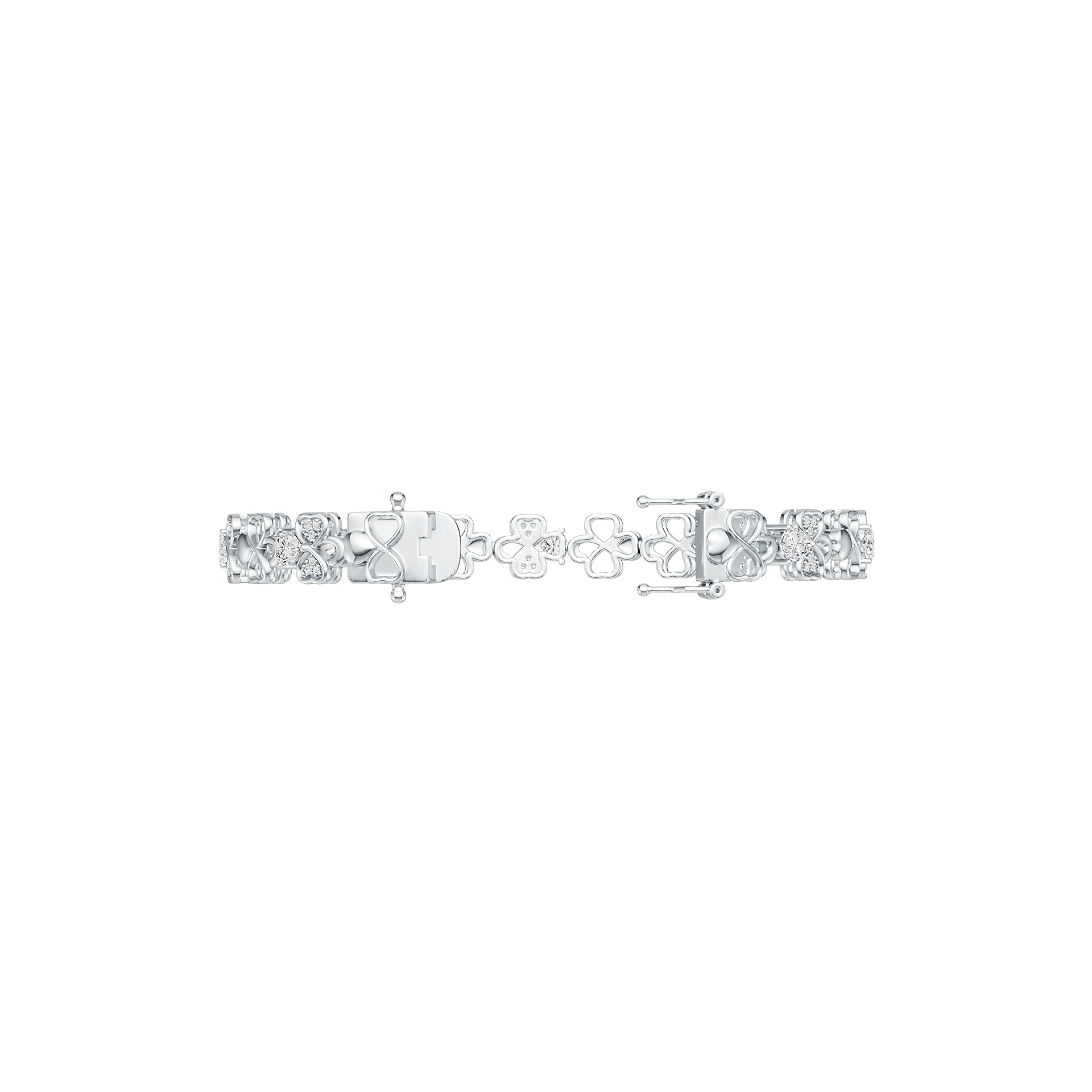Sterling Silver Semi Mount Bracelet Setting Heart HT 4X4mm DHJ