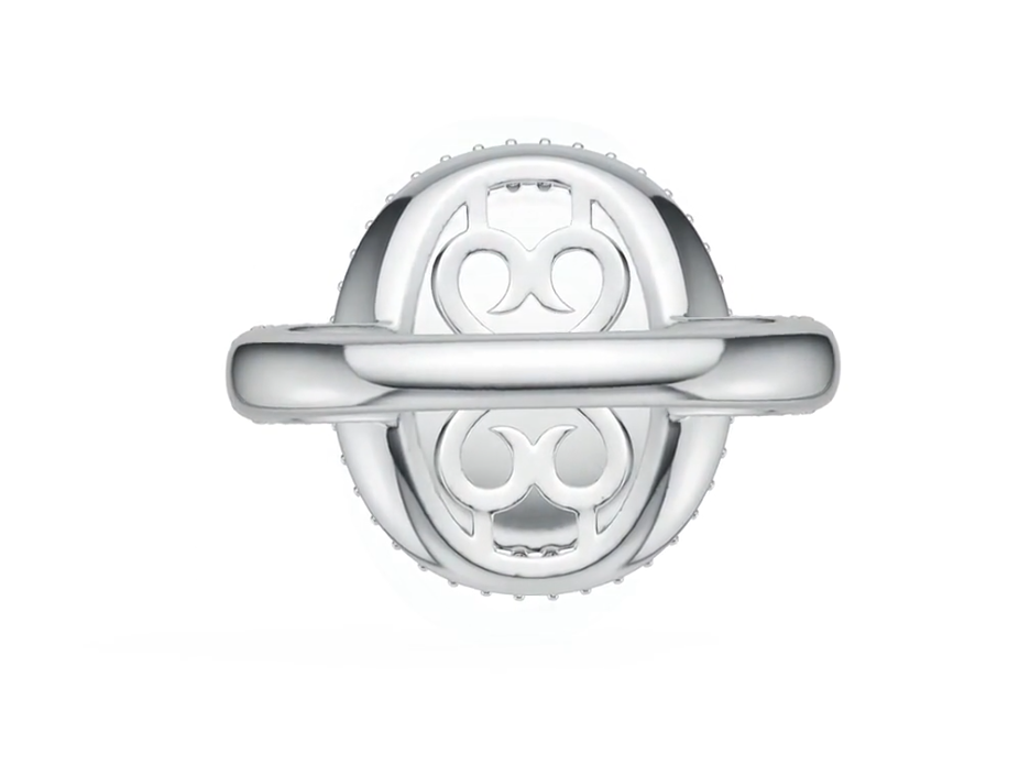 Sterling Silver Semi Mount Ring Setting Oval OV 12X10mm DHJ