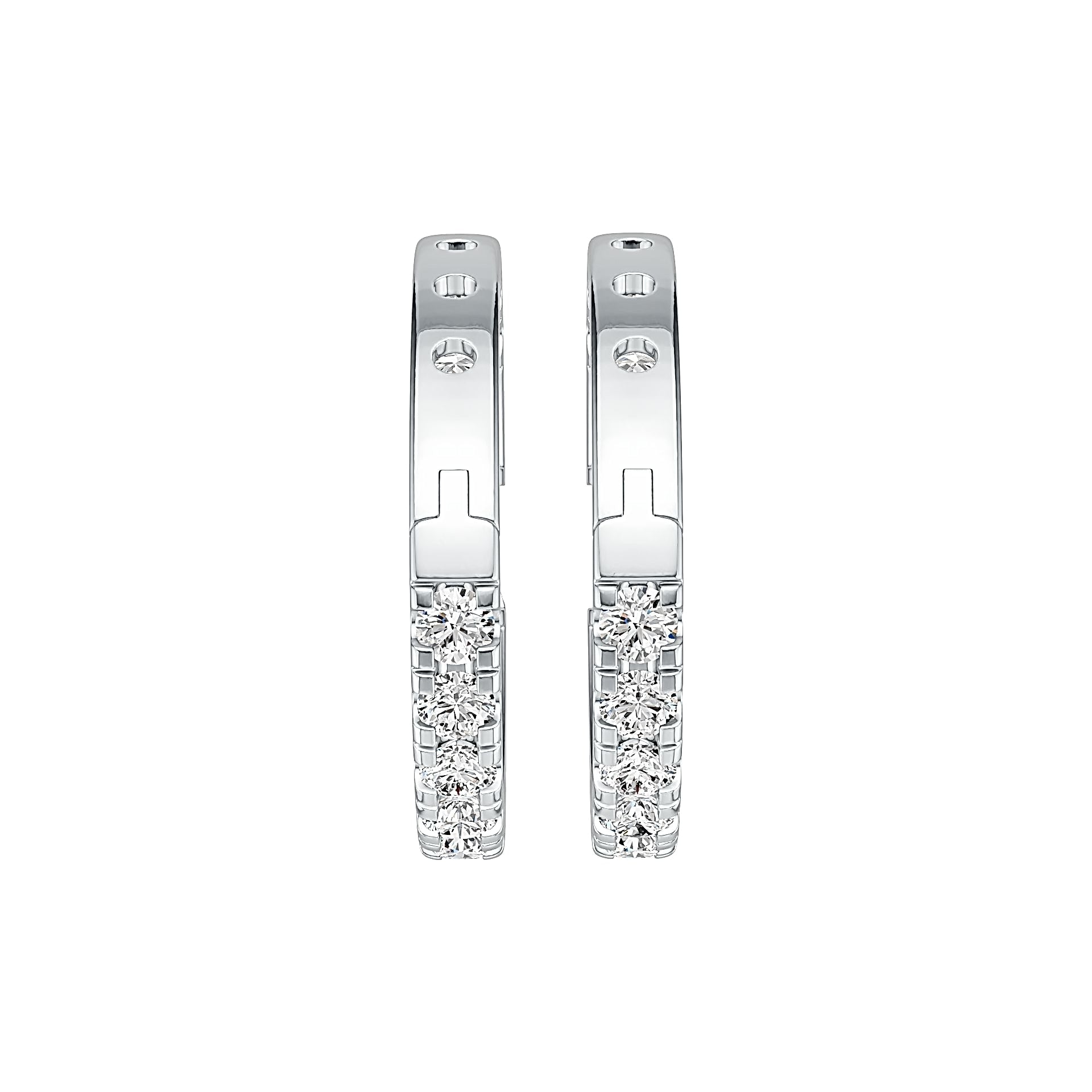 Sterling Silver Semi Mount Earrings Setting Round RD 4x4mm - Syzjewelry