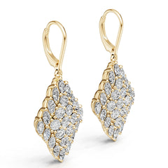 Platinum Semi Mount Earrings Setting Round Ro 3x3mm Diamond Accent Syz Jewelry