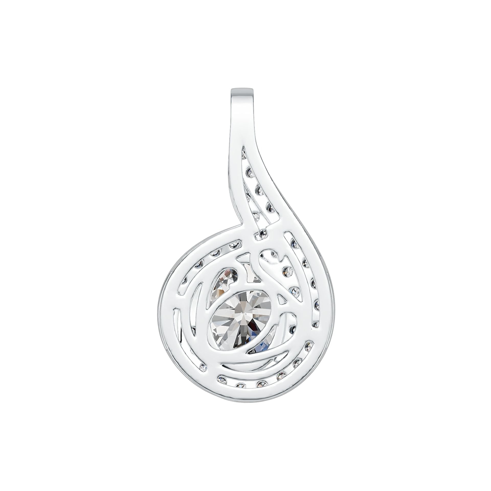 Sterling Silver Semi Mount Pendant Setting Oval OV 8X6mm DHJ