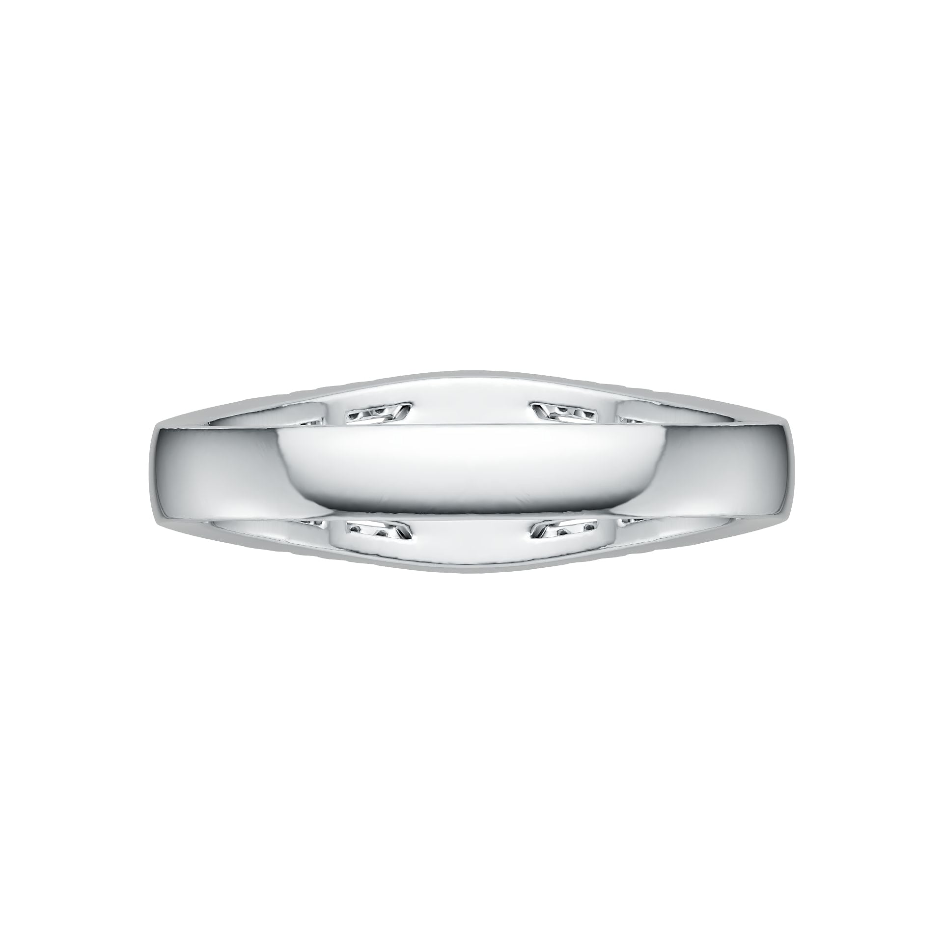 Sterling Silver Semi Mount Ring Setting Round RD 8x8mm DHJ
