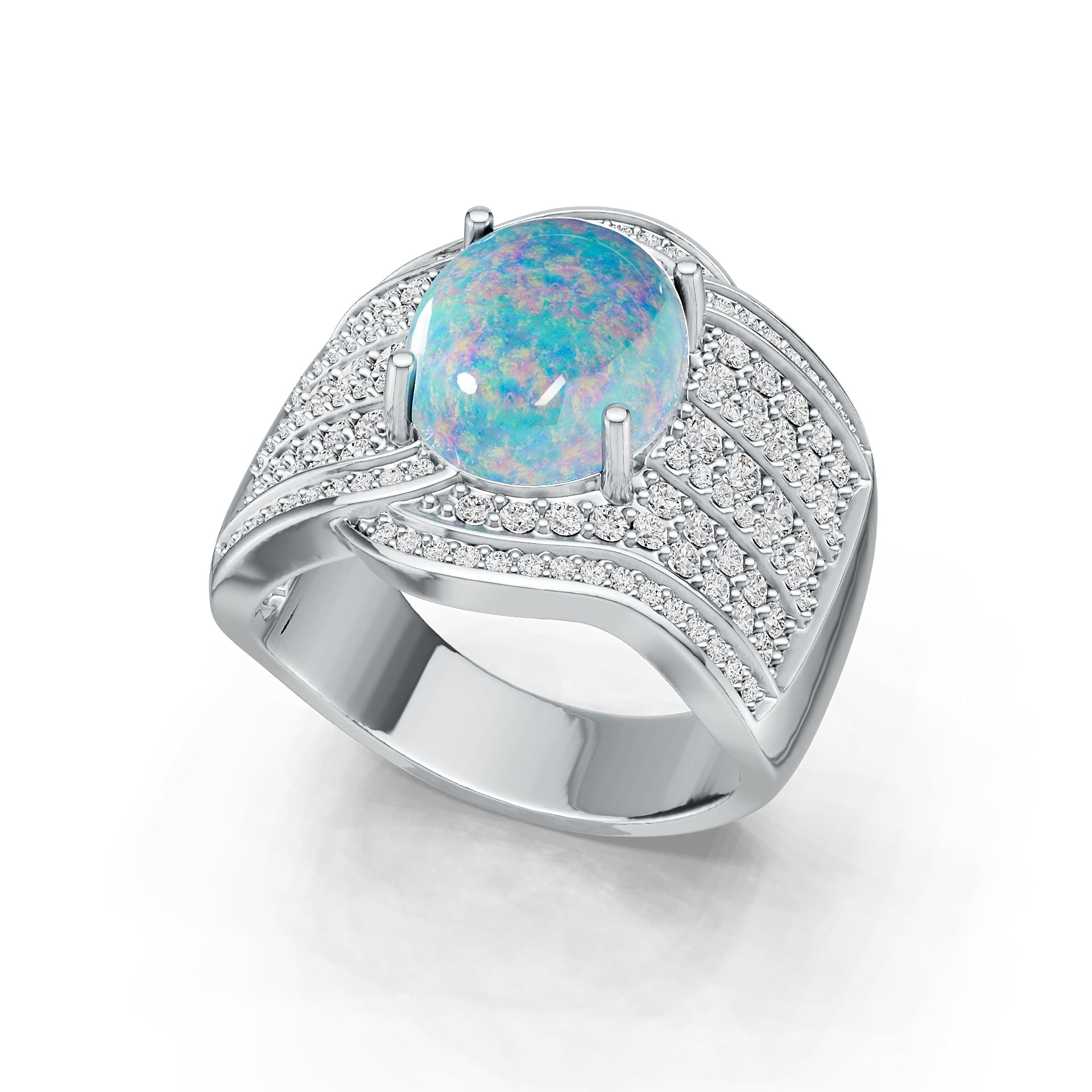 18K Gold Semi Mount Ring Setting Round Ro Syz Jewelry
