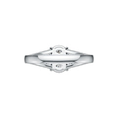 14K Gold Semi Mount Ring Setting Oval OV 9x7mm Diamond Accent DHJ