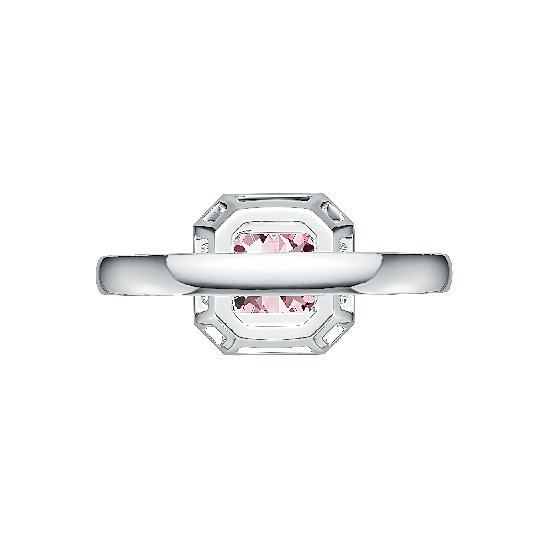 Sterling Silver Semi Mount Ring Setting Emerald OCT 7X7mm Halo Syzjewelry