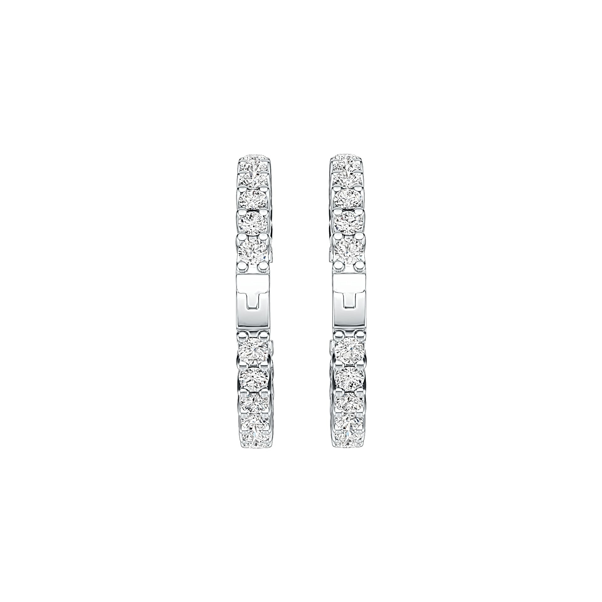 Sterling Silver Semi Mount Earrings Setting Round RD 2x2mm DHJ