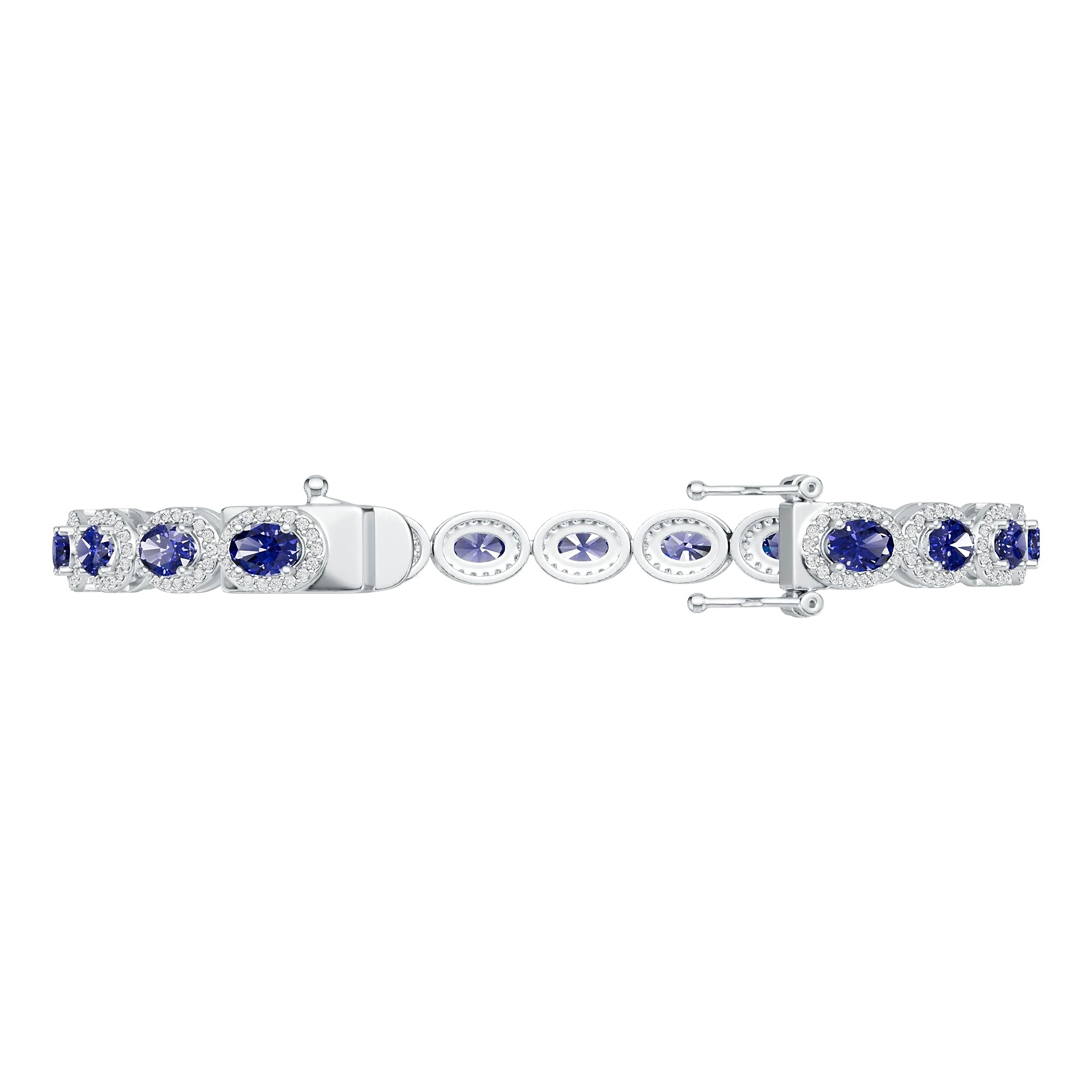 Sterling Silver Semi Mount Bracelet Setting Oval OV 6X4mm DHJ