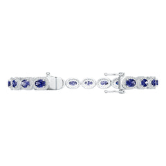 Sterling Silver Semi Mount Bracelet Setting Oval OV 6X4mm DHJ