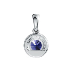 Sterling Silver Semi Mount Pendant Setting Round RD 6X6mm Halo Syzjewelry