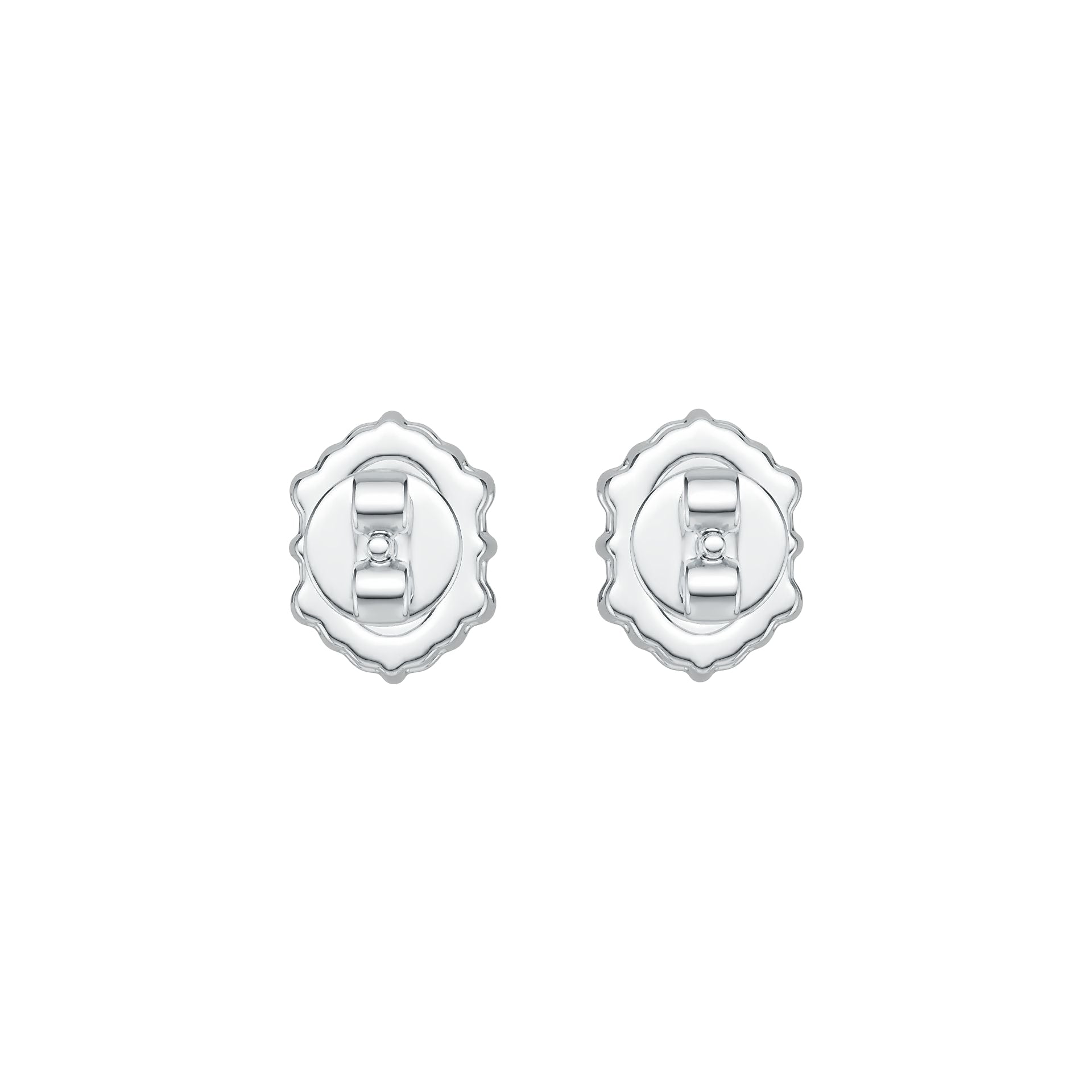 Sterling Silver Semi Mount Earrings Setting Oval OV 6X4mm Cabochon DHJ
