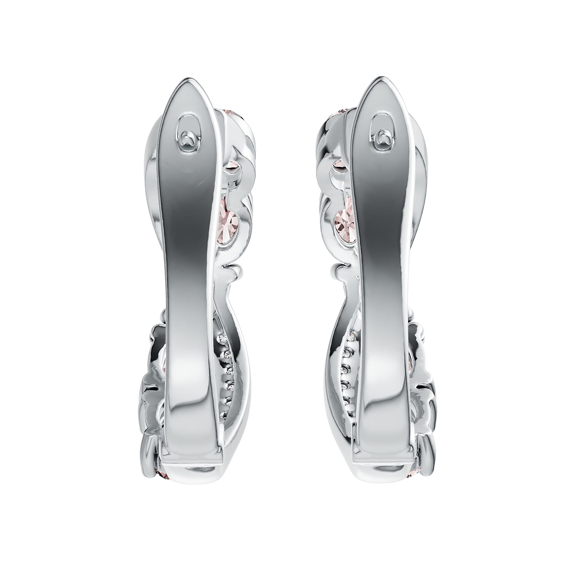 Sterling Silver Semi Mount Earrings Setting Oval OV 5X3mm with White Topaz Syzjewelry