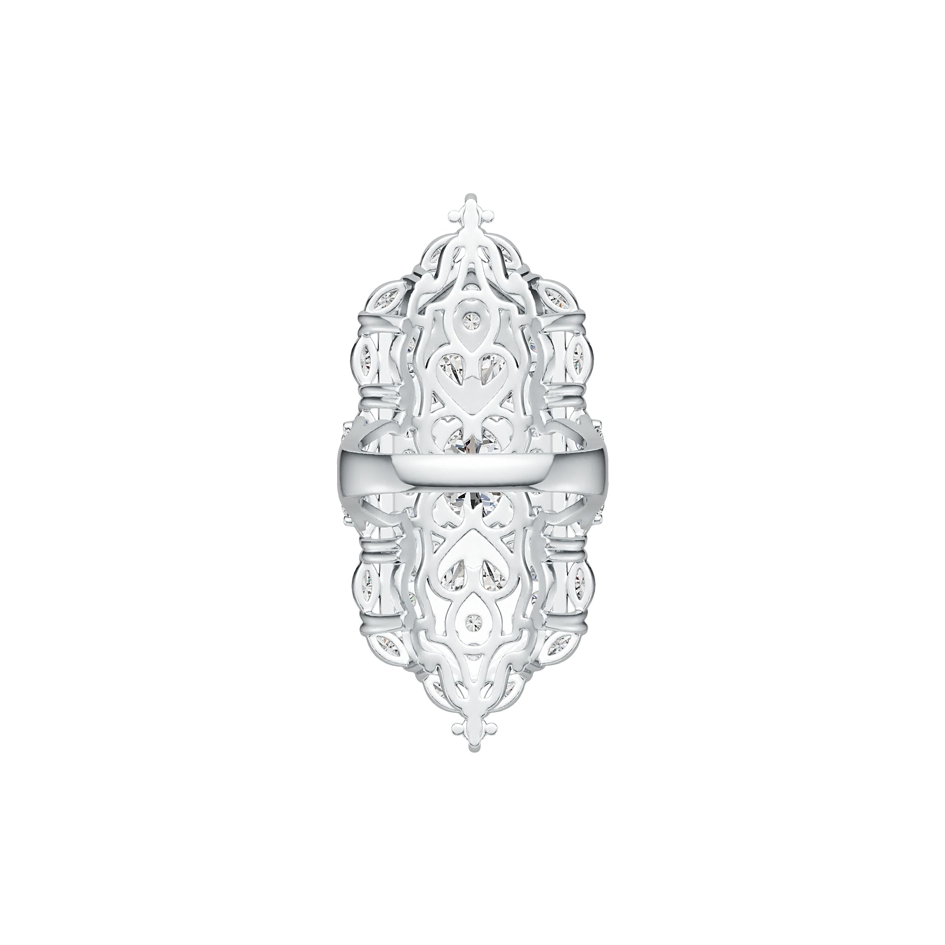 Sterling Silver Semi Mount Ring Setting Oval OV 9X7mm Art Deco Syzjewelry