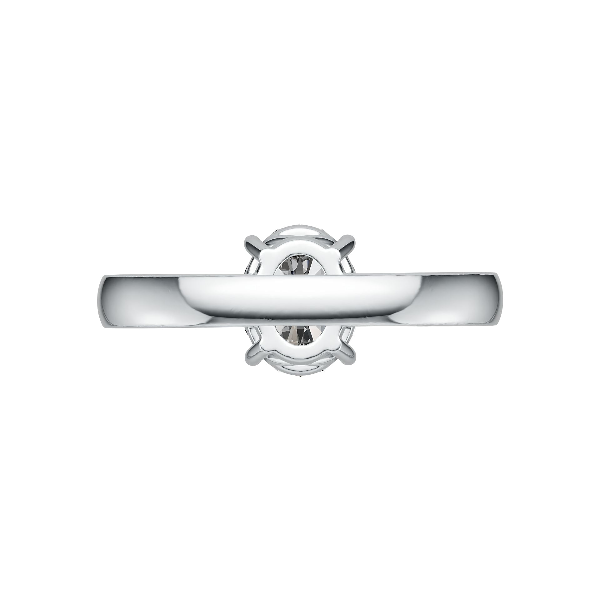 Sterling Silver Semi Mount Ring Setting Oval OV 9X7mm DHJ