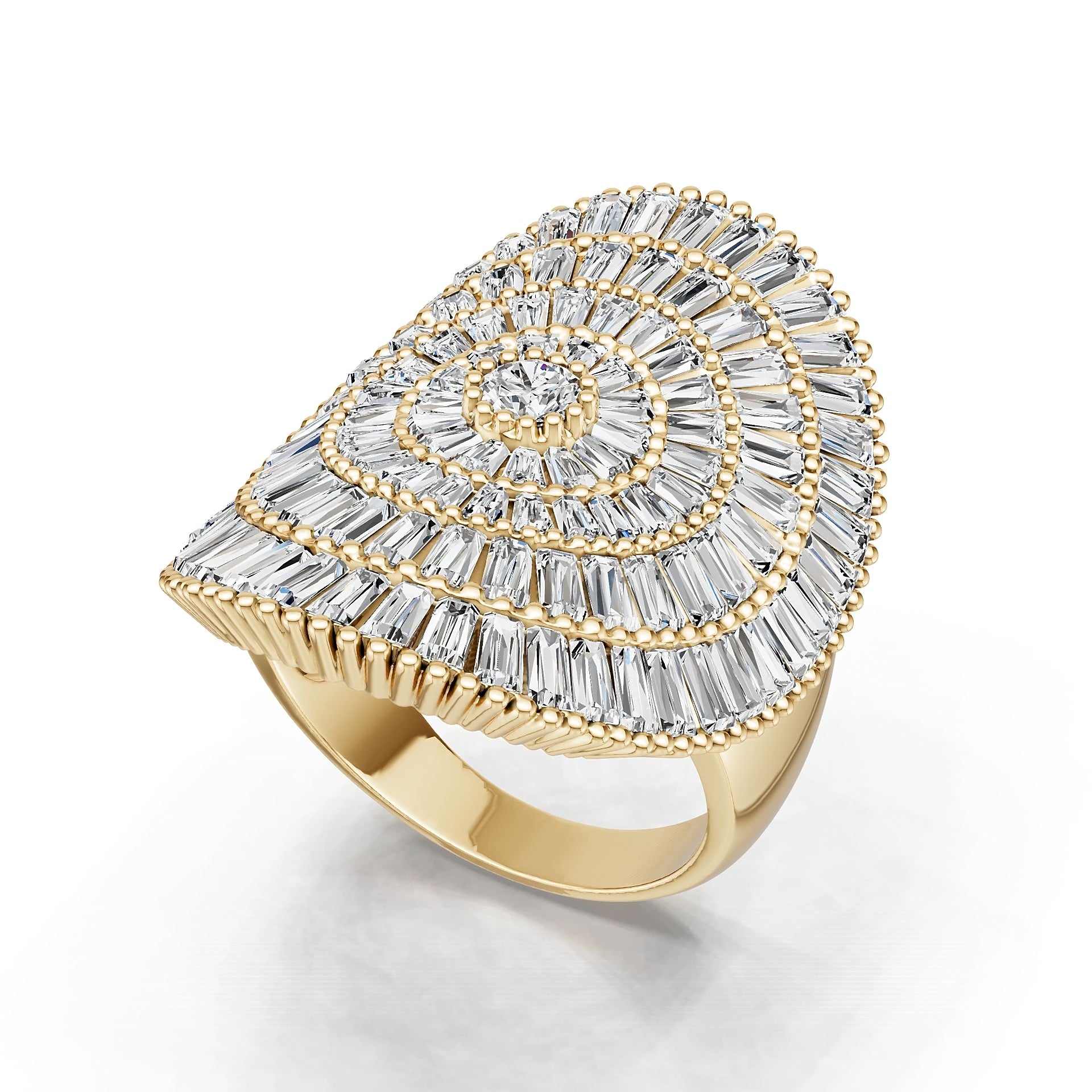 18K Gold Semi Mount Ring Setting Round Ro 2x2mm Syz Jewelry