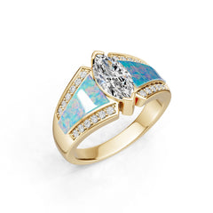 Sterling Silver Semi Mount Ring Setting Marquise MQ 9X8mm Syzjewelry