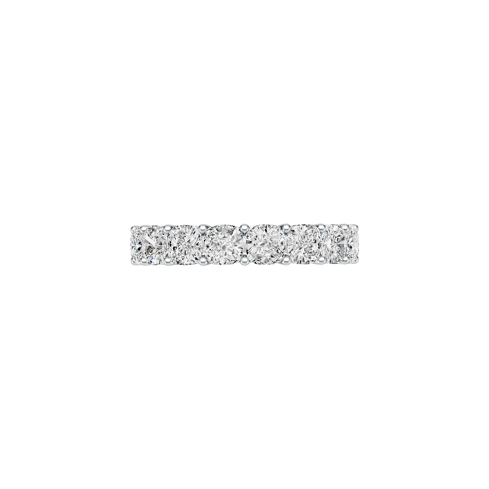 Sterling Silver Semi Mount Ring Setting Cushion CU 4X4mm 17-Stones DHJ