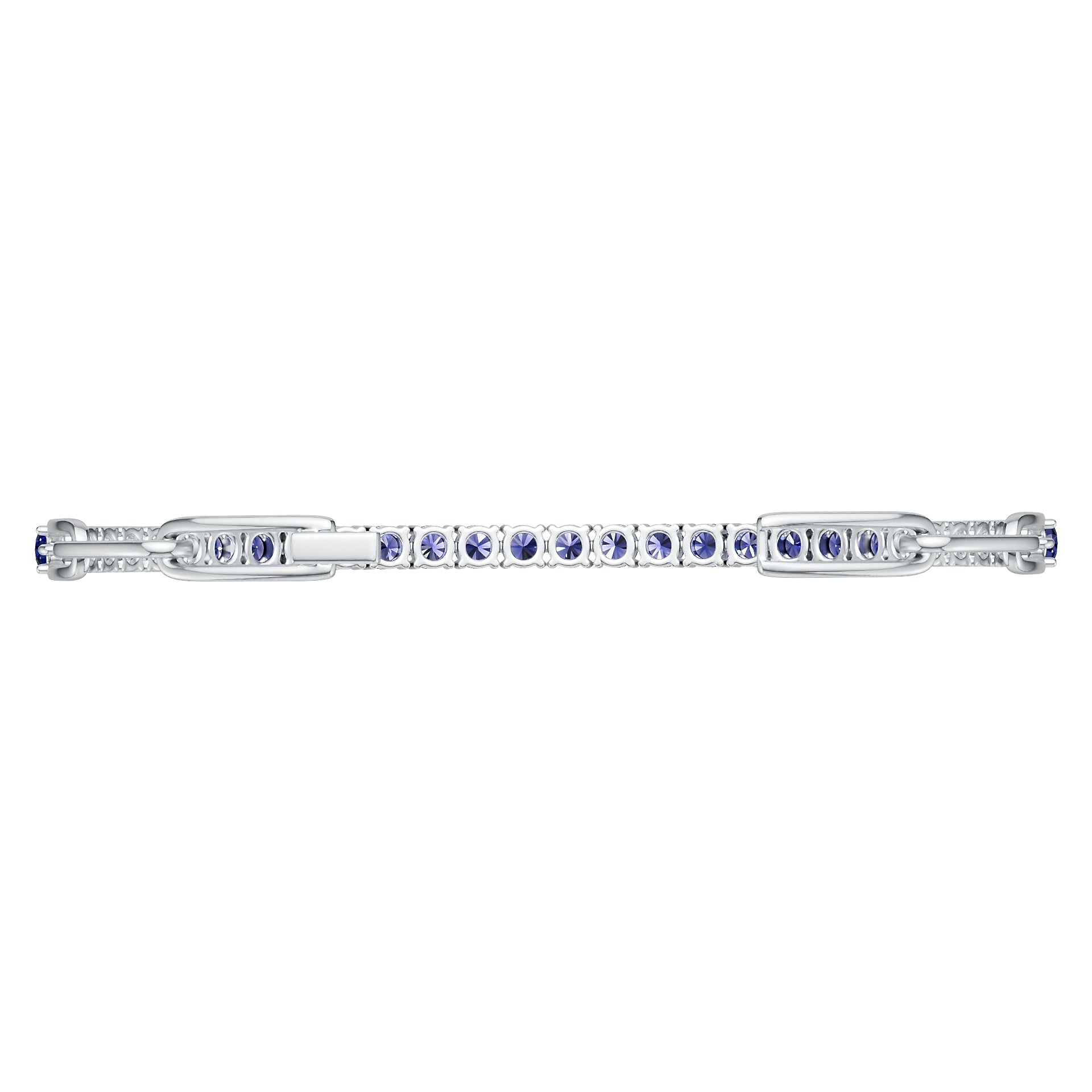 Sterling Silver Semi Mount Bracelet Setting Round Ro 4x4mm DHJ