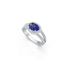 Sterling Silver Semi Mount Ring Setting Oval Ov 8x6mm Diamond Accent Syzjewelry