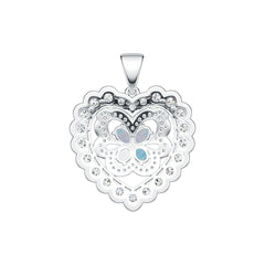 14K Gold Semi Mount Pendant Setting Oval OV 5x5mm OV 4x4mm Cabochon Diamond Accent DHJ