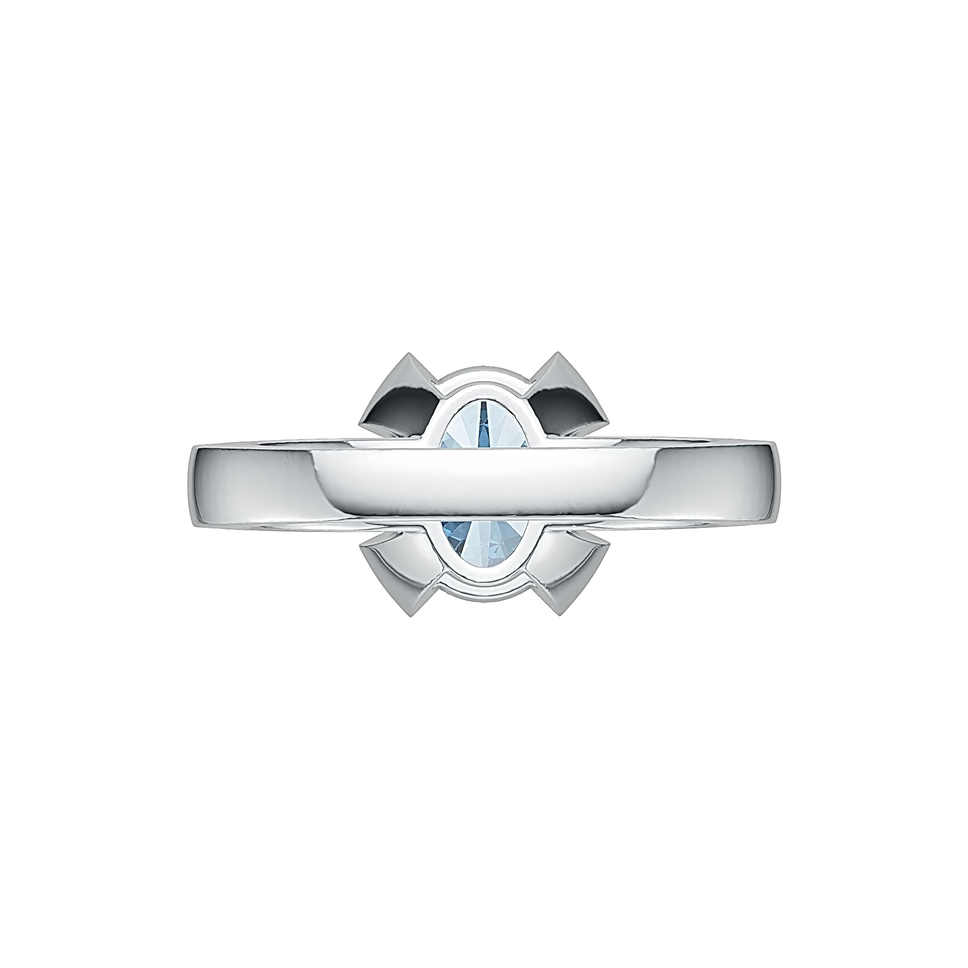 Sterling Silver Semi Mount Ring Setting Oval OV 10X8MM DHJ