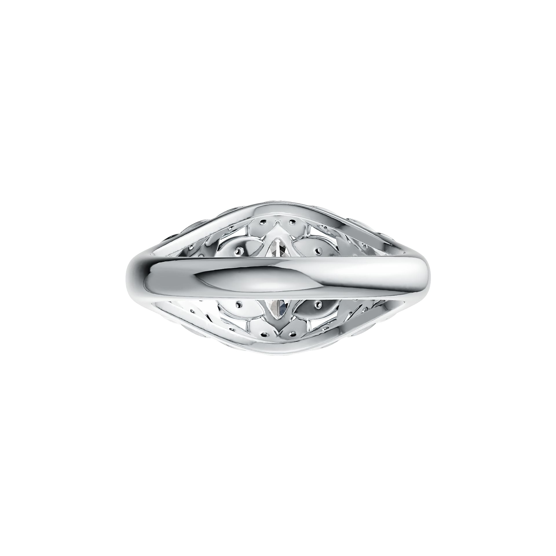 Sterling Silver Semi Mount Ring Setting Marquise MQ 9X4.5mm DHJ