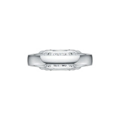 Platinum Semi Mount Ring Setting Emerald OCT 8X8mm Diamond Accent DHJ