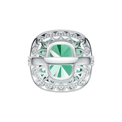 Sterling Silver Semi Mount Ring Setting Cushion CU 10x10mm Halo DHJ