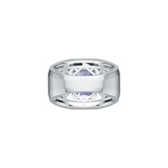 Sterling Silver Semi Mount Ring Setting Emerald OCT 10x8mm Men's Ring Bezel Fleur de lis Ring Syzjewelry