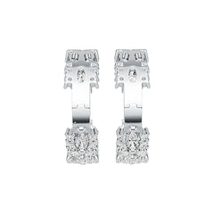 Стерлинговое серебро Полуоправа для серег Овальная OV 5X3мм