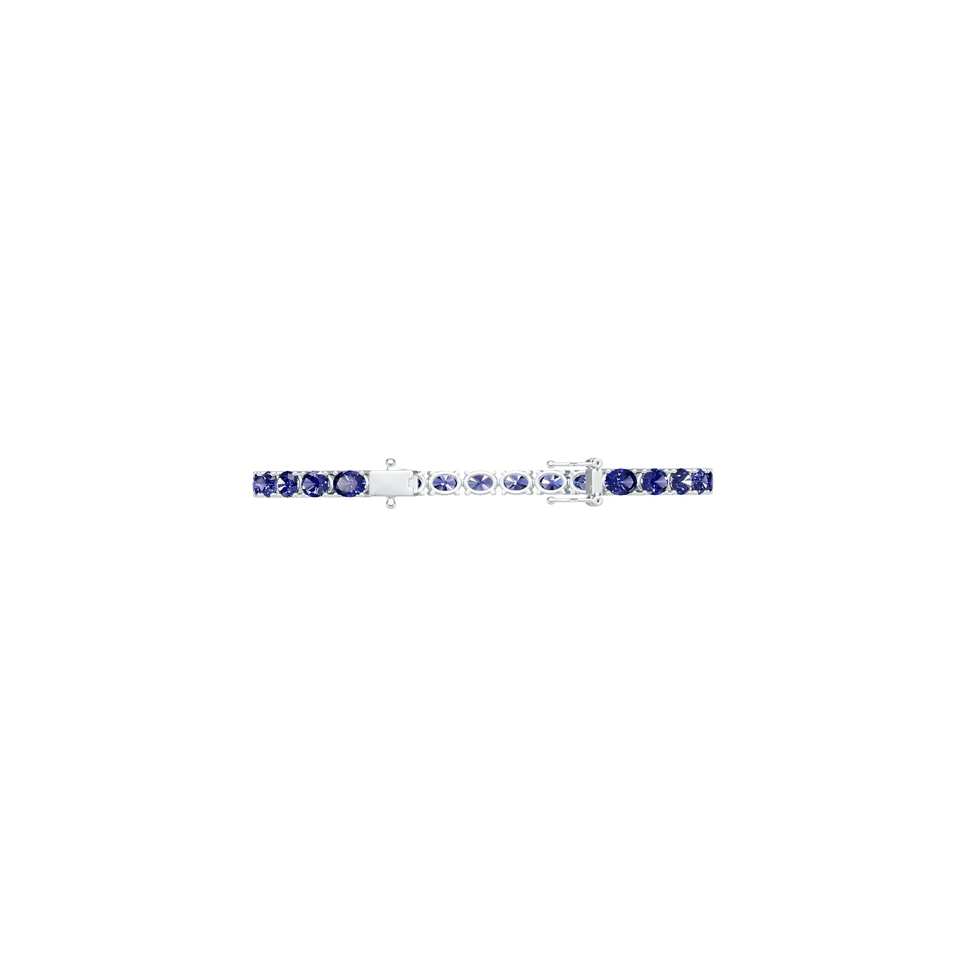 Sterling Silver Semi Mount Tennis Bracelet Setting OV 7x5mm Solid Silver Syzjewelry