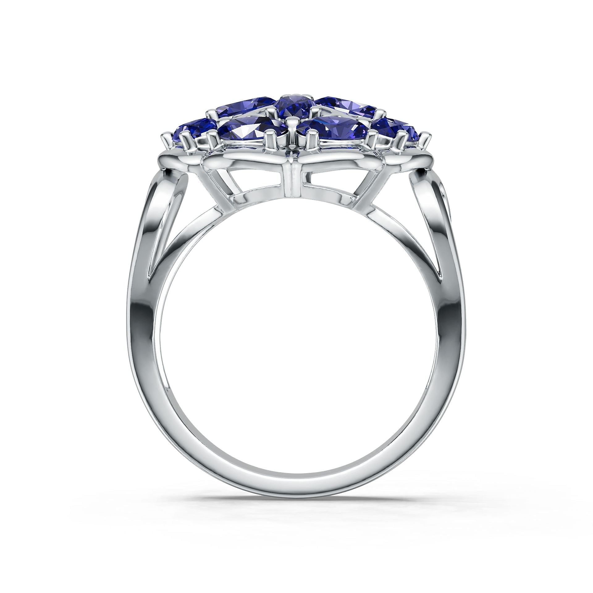 Sterling Silver Semi Mount Ring Setting Round Rd DHJ