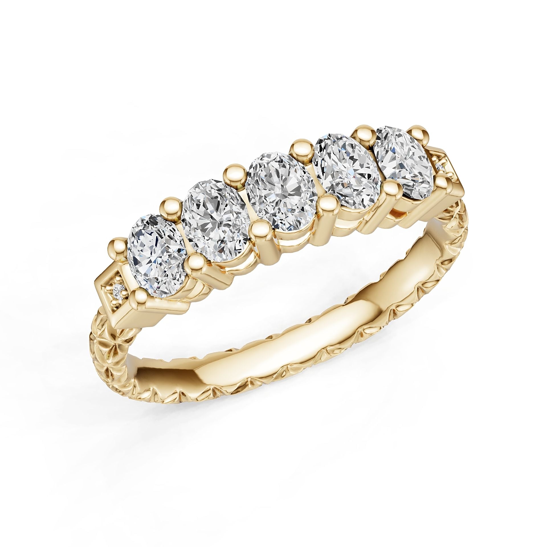 Platinum Semi Mount Ring Setting Oval Ov 4x3mm Diamond Accent Syz Jewelry